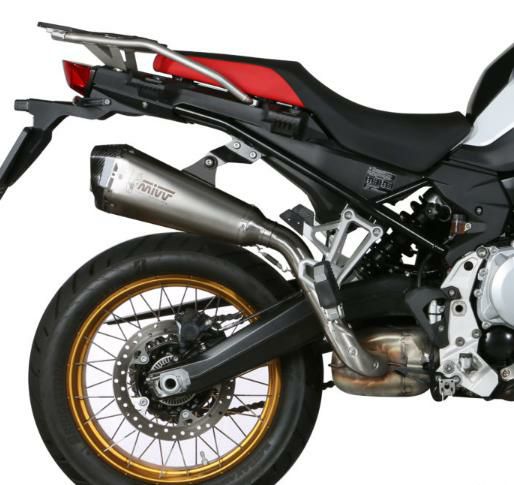 BMW F750GS】MIVVのDELTA RACE スリップオンマフラー