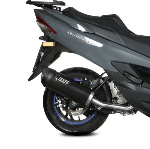 MIVV スリップオンマフラー MOVER ブラックステンレス SUZUKI バーグマン400 (2022-2024)